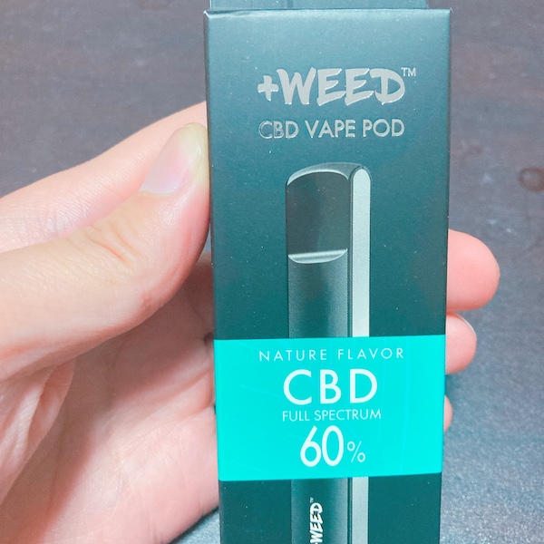+weed 高濃度CBD フルスペクトラム60% 使い捨てポッド(2個セット)